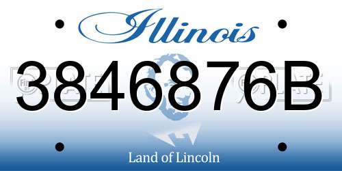 3846876B Illinois License Plate