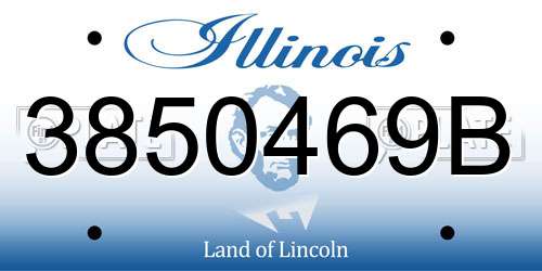 3850469B Illinois License Plate