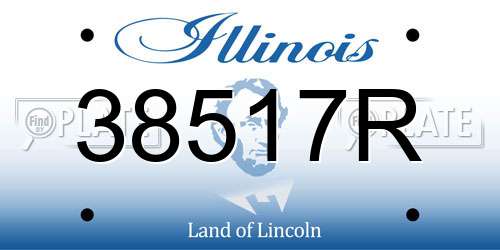 38517R Illinois License Plate