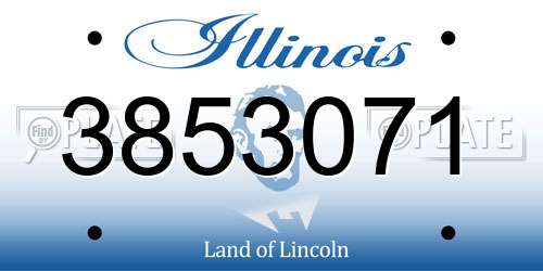 3853071 Illinois License Plate