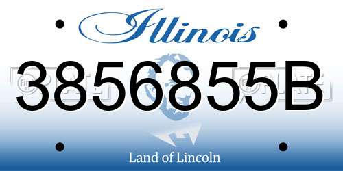 3856855B Illinois License Plate