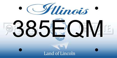 385EQM Illinois License Plate