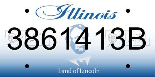 3861413B Illinois License Plate