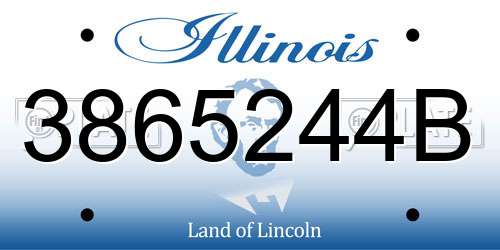 3865244B Illinois License Plate
