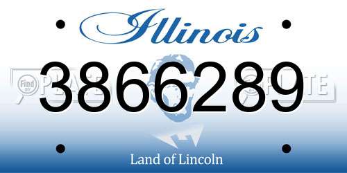 3866289 Illinois License Plate