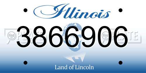 3866906 Illinois License Plate