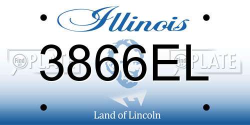 3866EL Illinois License Plate