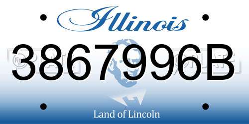 3867996B Illinois License Plate