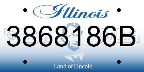 3868186B Illinois License Plate