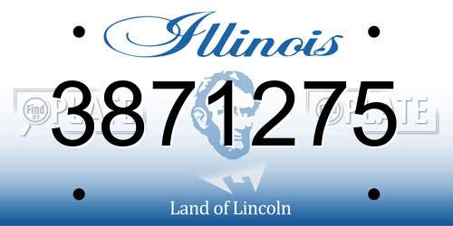 3871275 Illinois License Plate