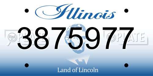 3875977 Illinois License Plate