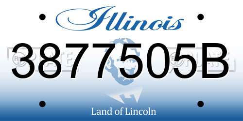 3877505B Illinois License Plate