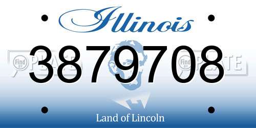 3879708 Illinois License Plate