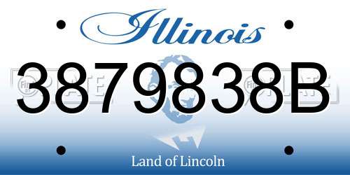 3879838B Illinois License Plate