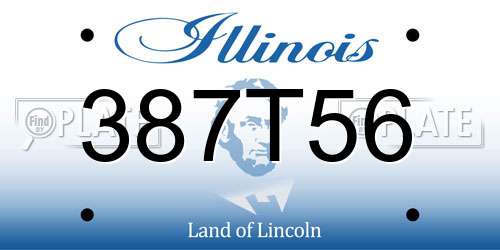 387T56 Illinois License Plate