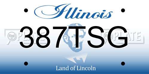 387TSG Illinois License Plate