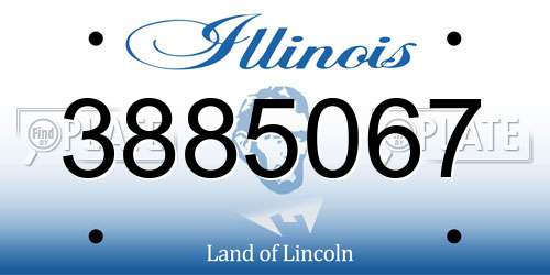 3885067 Illinois License Plate