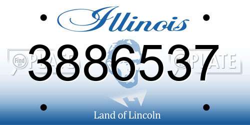 3886537 Illinois License Plate