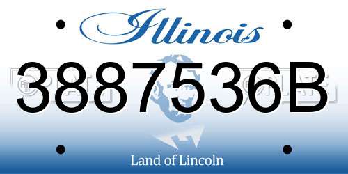 3887536B Illinois License Plate