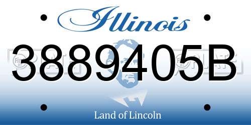 3889405B Illinois License Plate