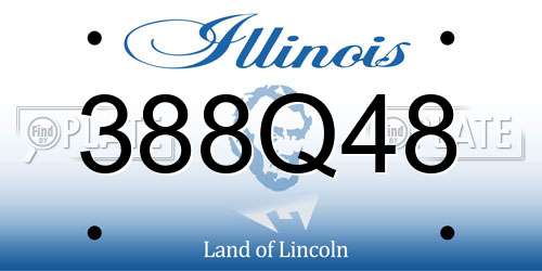 388Q48 Illinois License Plate