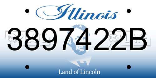 3897422B Illinois License Plate