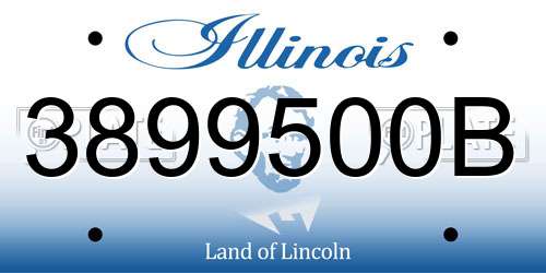 3899500B Illinois License Plate