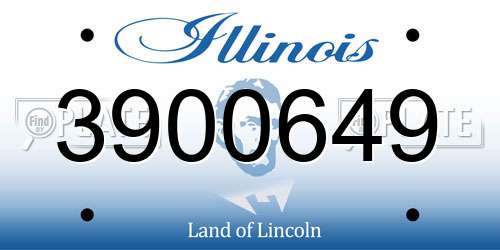 3900649 Illinois License Plate