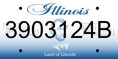 3903124B Illinois License Plate