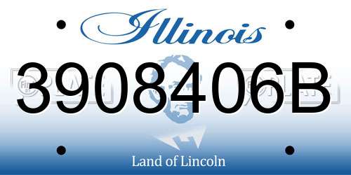 3908406B Illinois License Plate