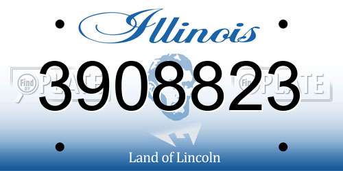 3908823 Illinois License Plate