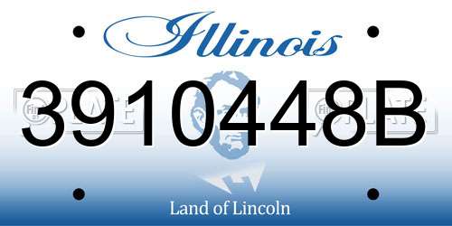3910448B Illinois License Plate