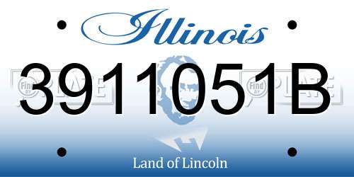 3911051B Illinois License Plate