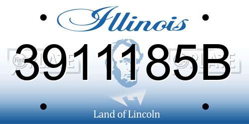 3911185B Illinois License Plate