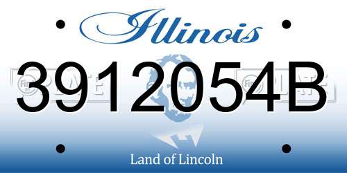 3912054B Illinois License Plate