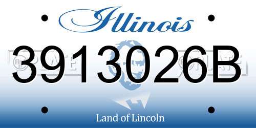 3913026B Illinois License Plate