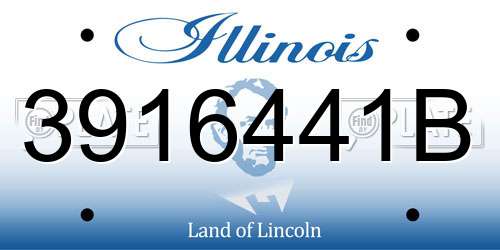 3916441B Illinois License Plate