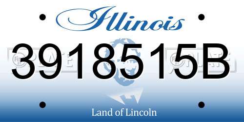 3918515B Illinois License Plate