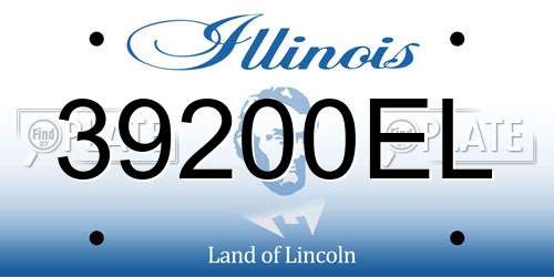 39200EL Illinois License Plate
