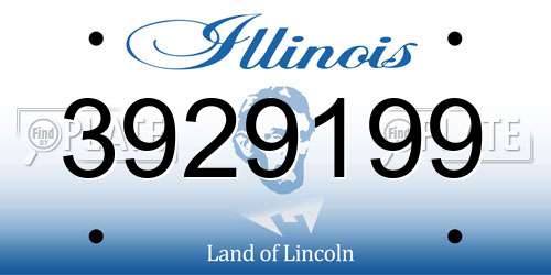 3929199 Illinois License Plate