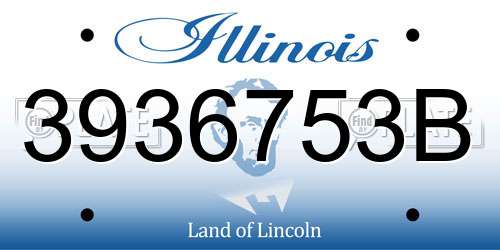 3936753B Illinois License Plate