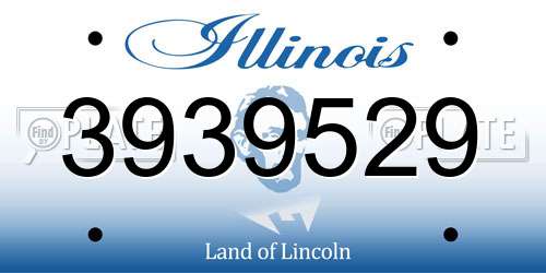3939529 Illinois License Plate
