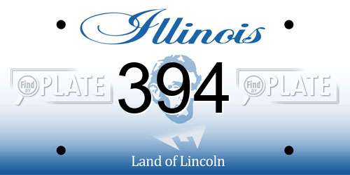 394 Illinois License Plate