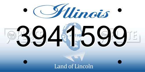 3941599 Illinois License Plate