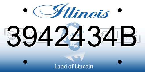 3942434B Illinois License Plate