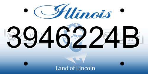 3946224B Illinois License Plate
