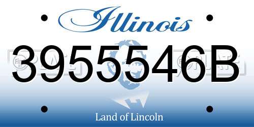 3955546B Illinois License Plate