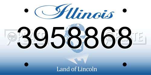 3958868 Illinois License Plate