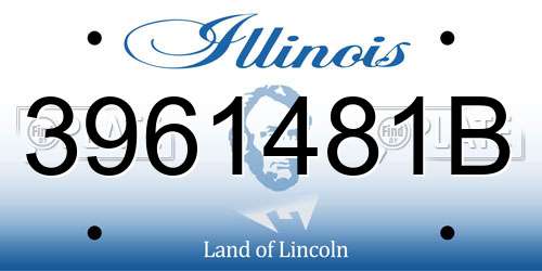 3961481B Illinois License Plate