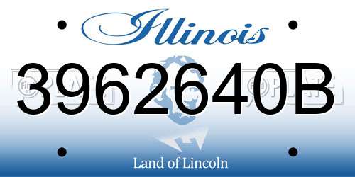 3962640B Illinois License Plate